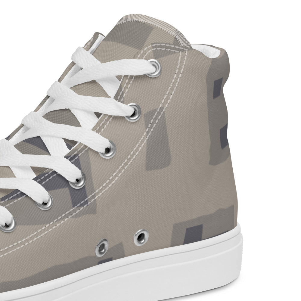 American T-Block Desert CAMO Men’s high top canvas shoes - Mens High Top Canvas Shoes