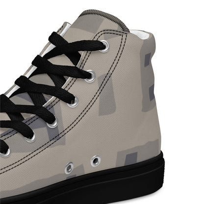 American T-Block Desert CAMO Men’s high top canvas shoes - Mens High Top Canvas Shoes