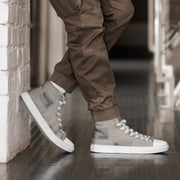 T-Block Desert CAMO Mens High-Top Canvas Shoes - White / 5