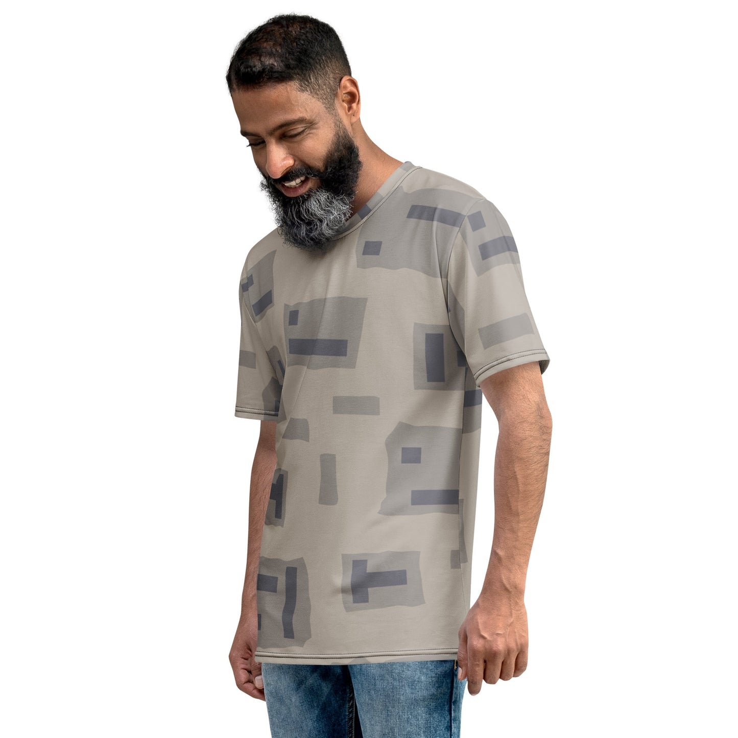 American T-Block Desert CAMO Mens T-shirt - T-Shirts