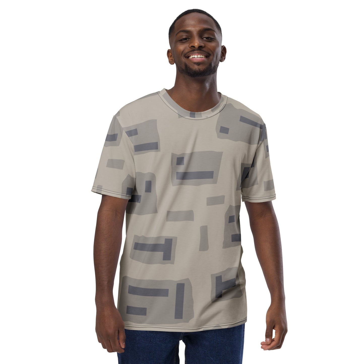 American T-Block Desert CAMO Mens T-shirt - T-Shirts