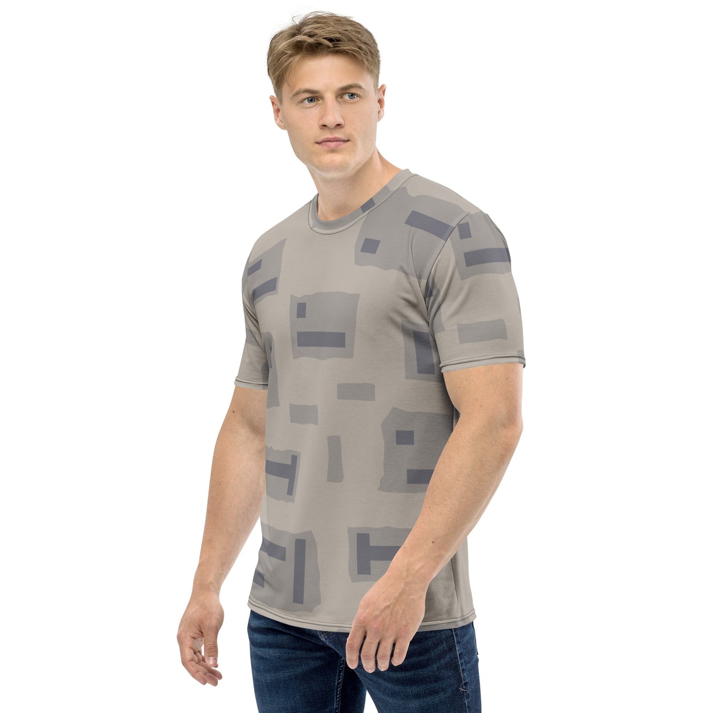 American T-Block Desert CAMO Mens T-shirt - T-Shirts
