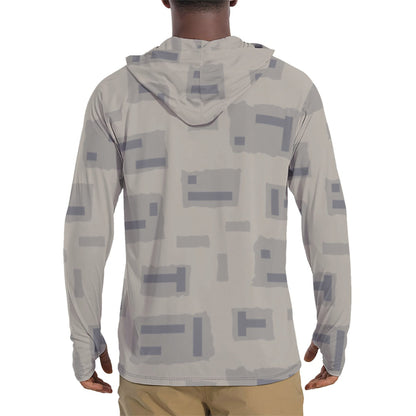 American T-Block Desert CAMO Mens Sunscreen Sports Hoodie With Thumb Holes - Hoodies