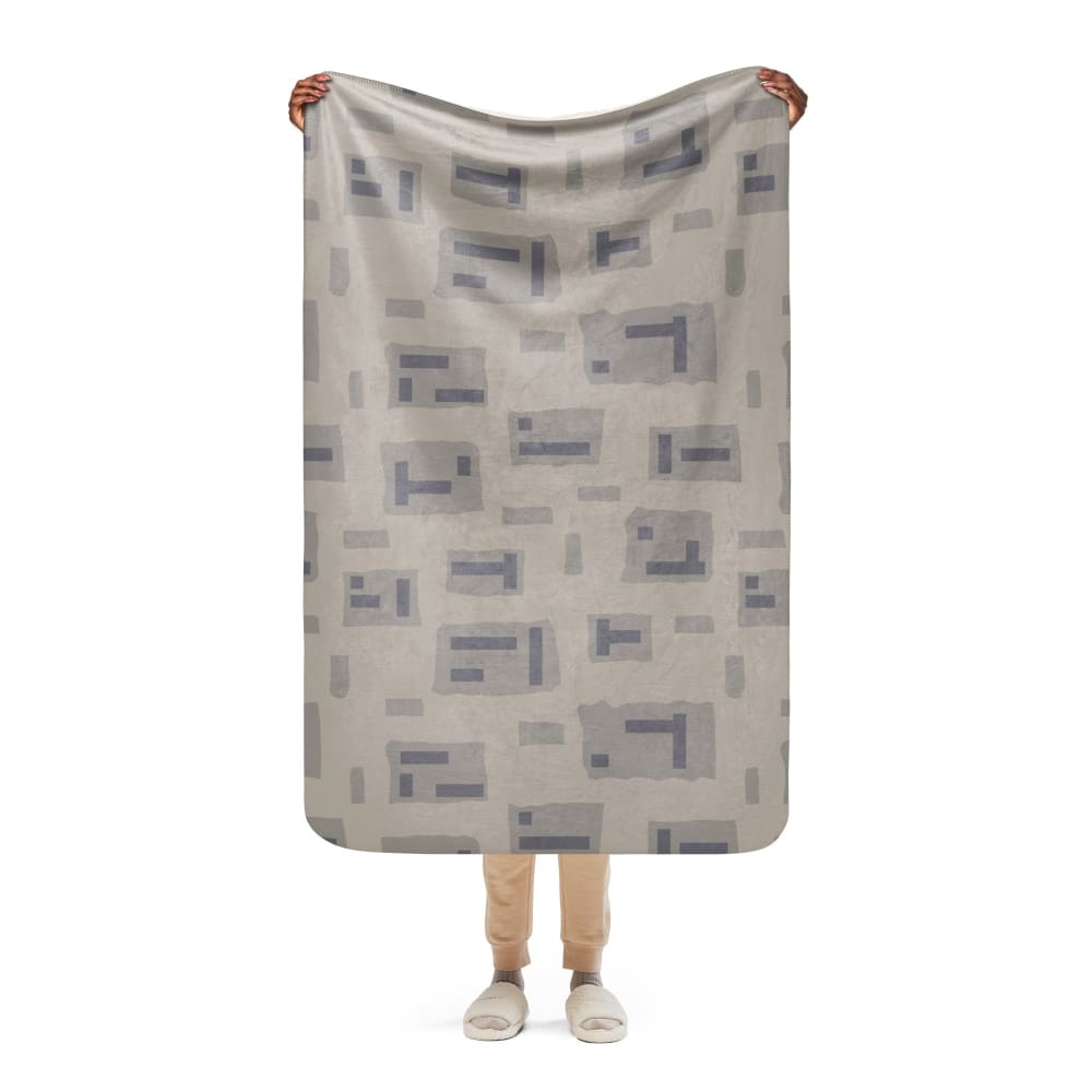 American T-Block Desert CAMO Sherpa blanket - 37″×57″