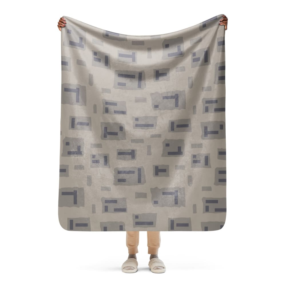 American T-Block Desert CAMO Sherpa blanket - 50″×60″
