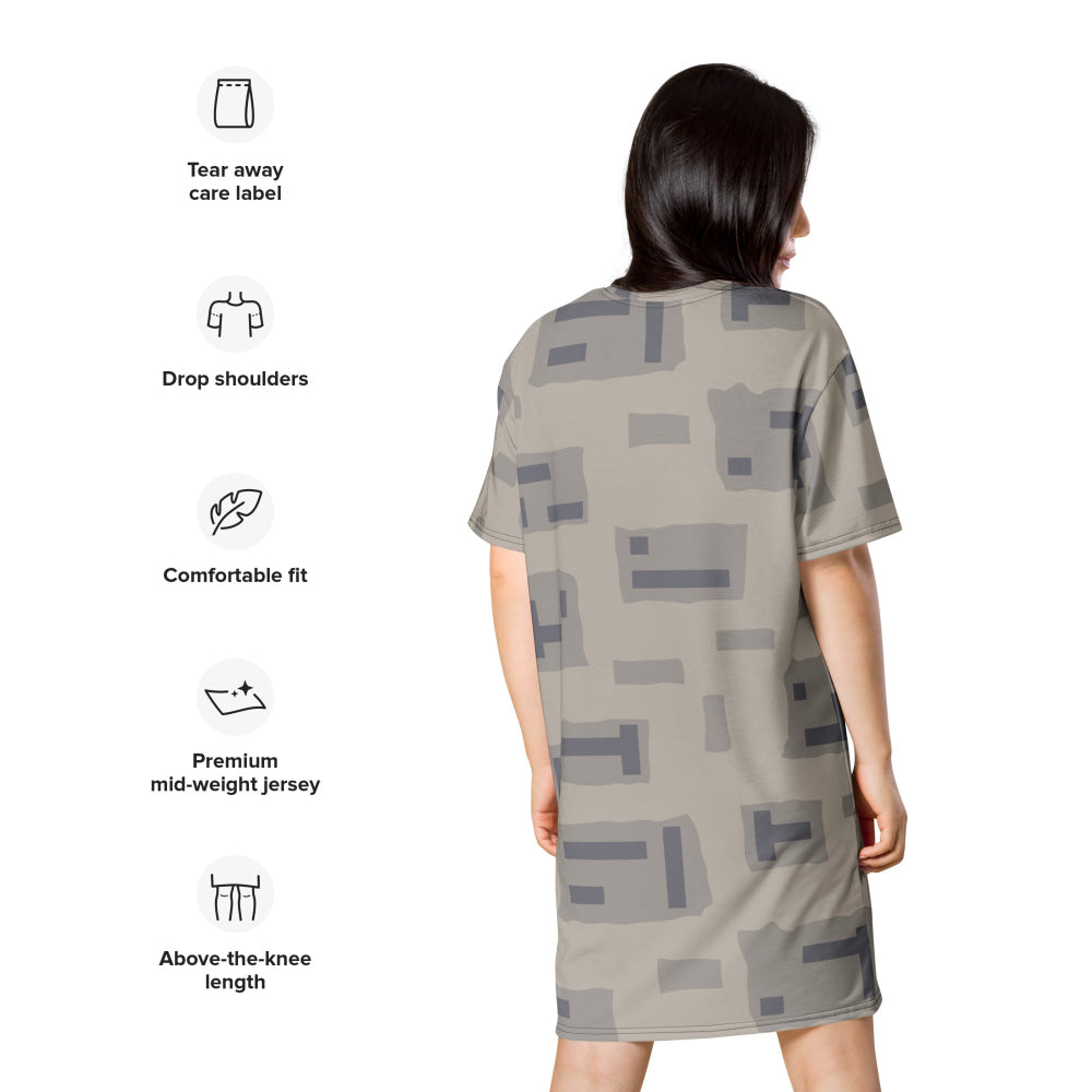 American T-Block Desert CAMO T-shirt dress - Womens T-Shirt Dress