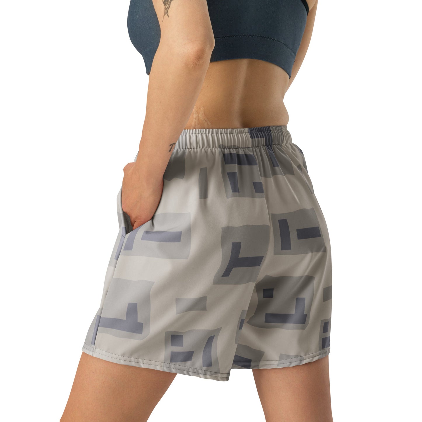 American T-Block Desert CAMO Unisex Athletic Long Shorts