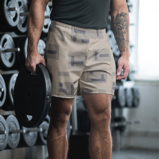 T-Block Desert CAMO Unisex Athletic Long Shorts - XS