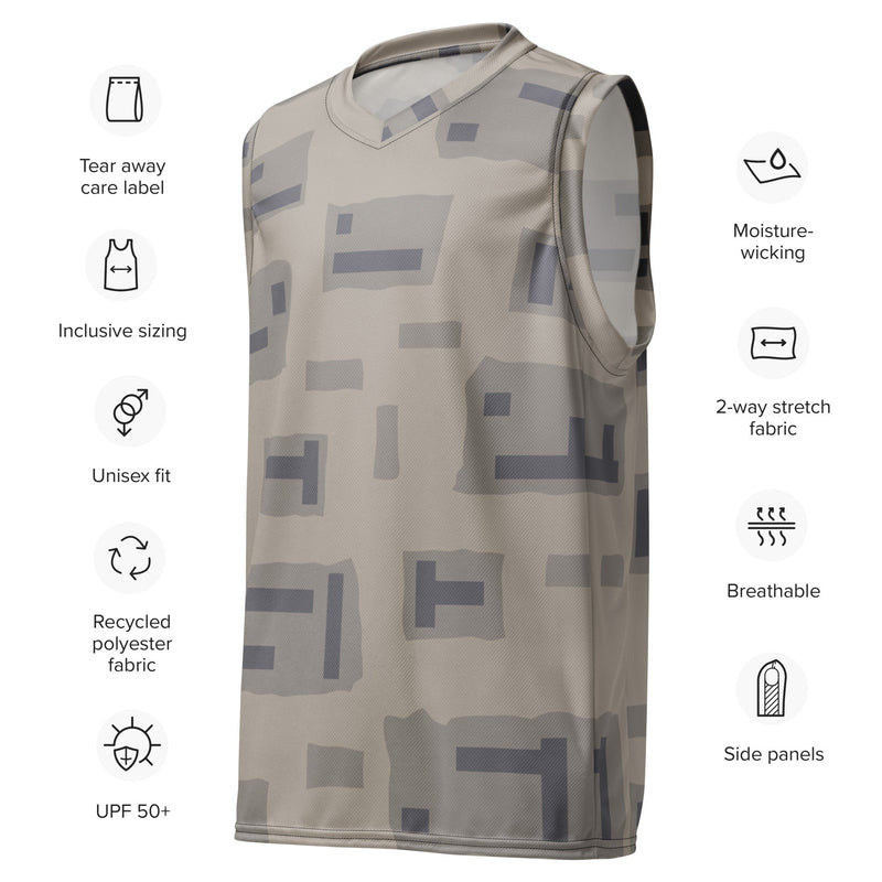 T-Block Desert CAMO Unisex Basketball Jersey