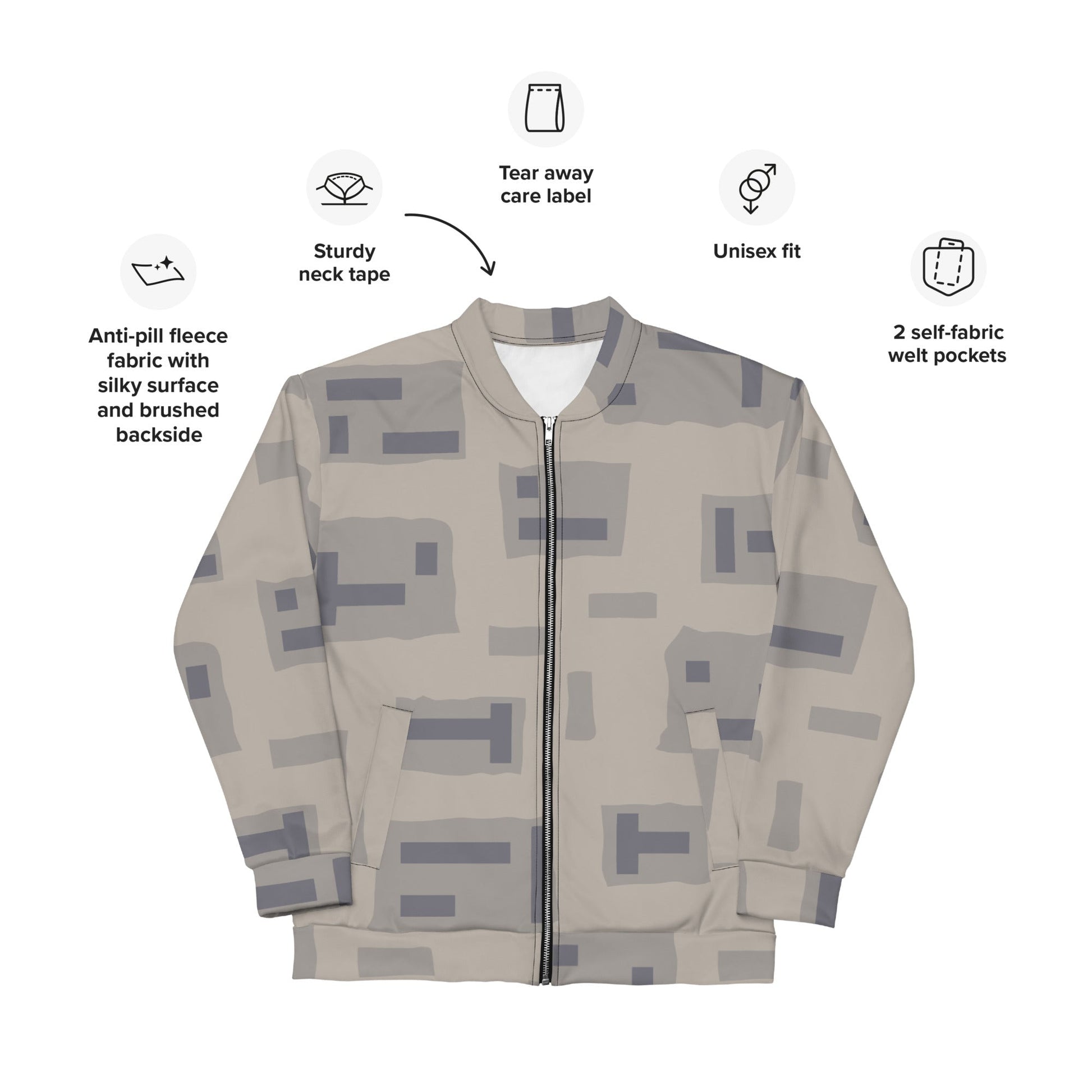 American T-Block Desert CAMO Unisex Bomber Jacket - Jackets