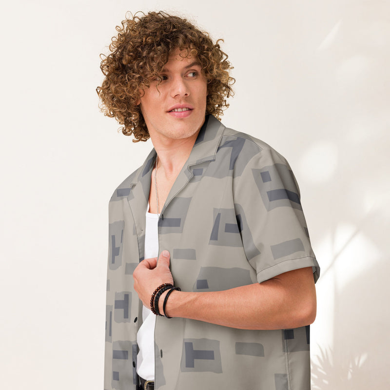 T-Block Desert CAMO Unisex Short-Sleeve Button Shirt - Button-Up