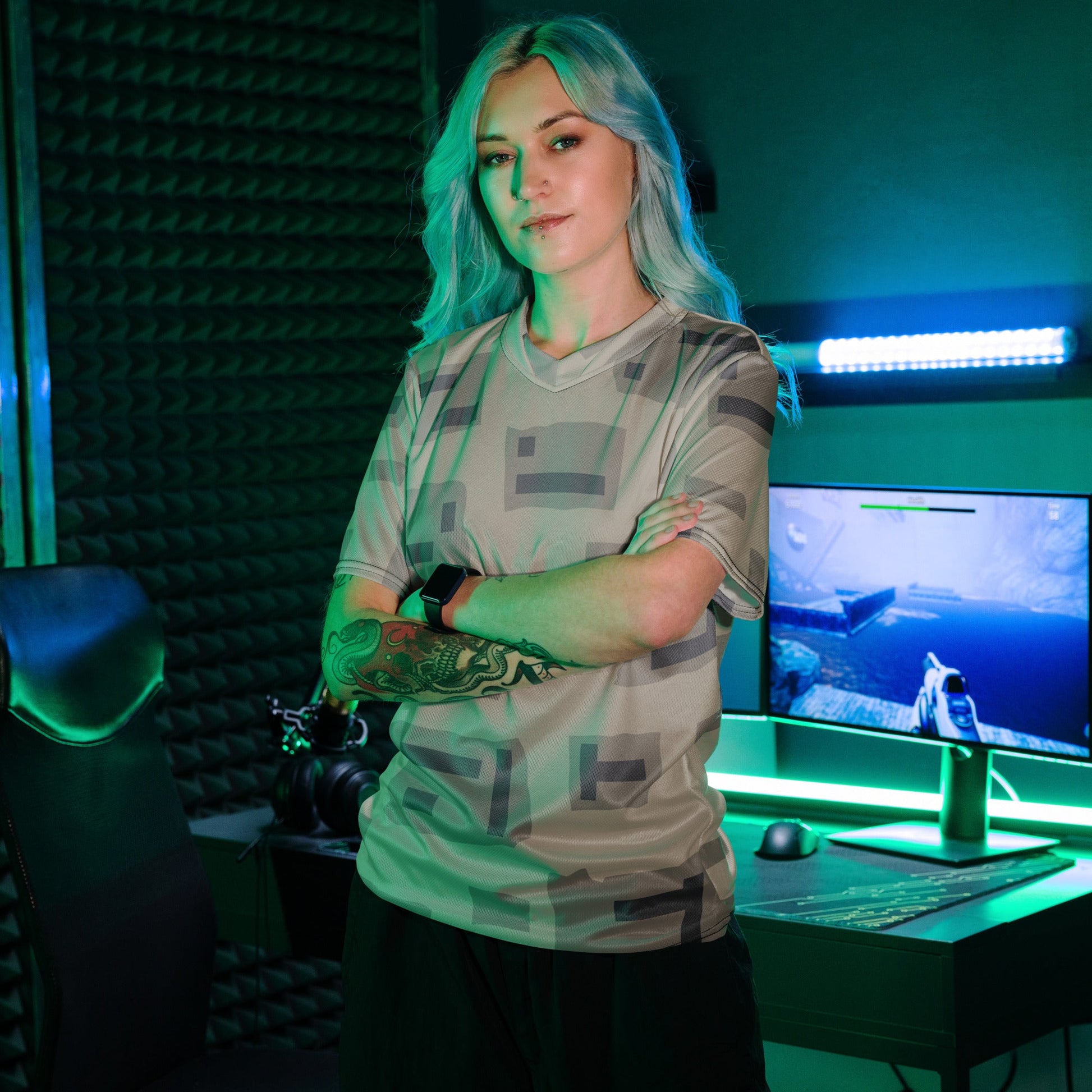 American T-Block Desert CAMO unisex sports jersey - Sports Jerseys