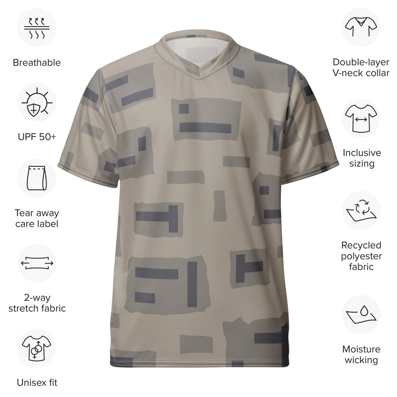 T-Block Desert CAMO Unisex Sports Jersey