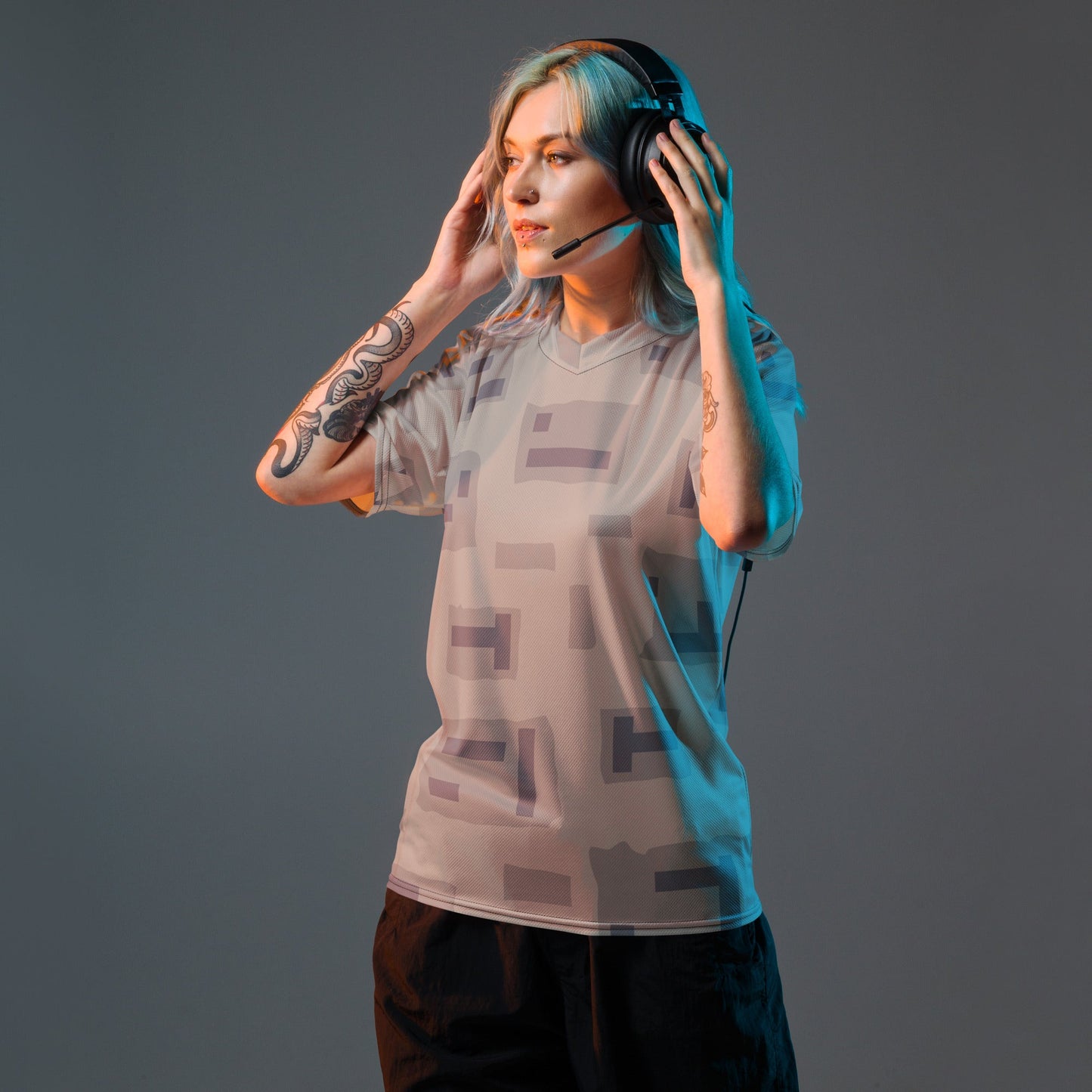 American T-Block Desert CAMO unisex sports jersey - Sports Jerseys