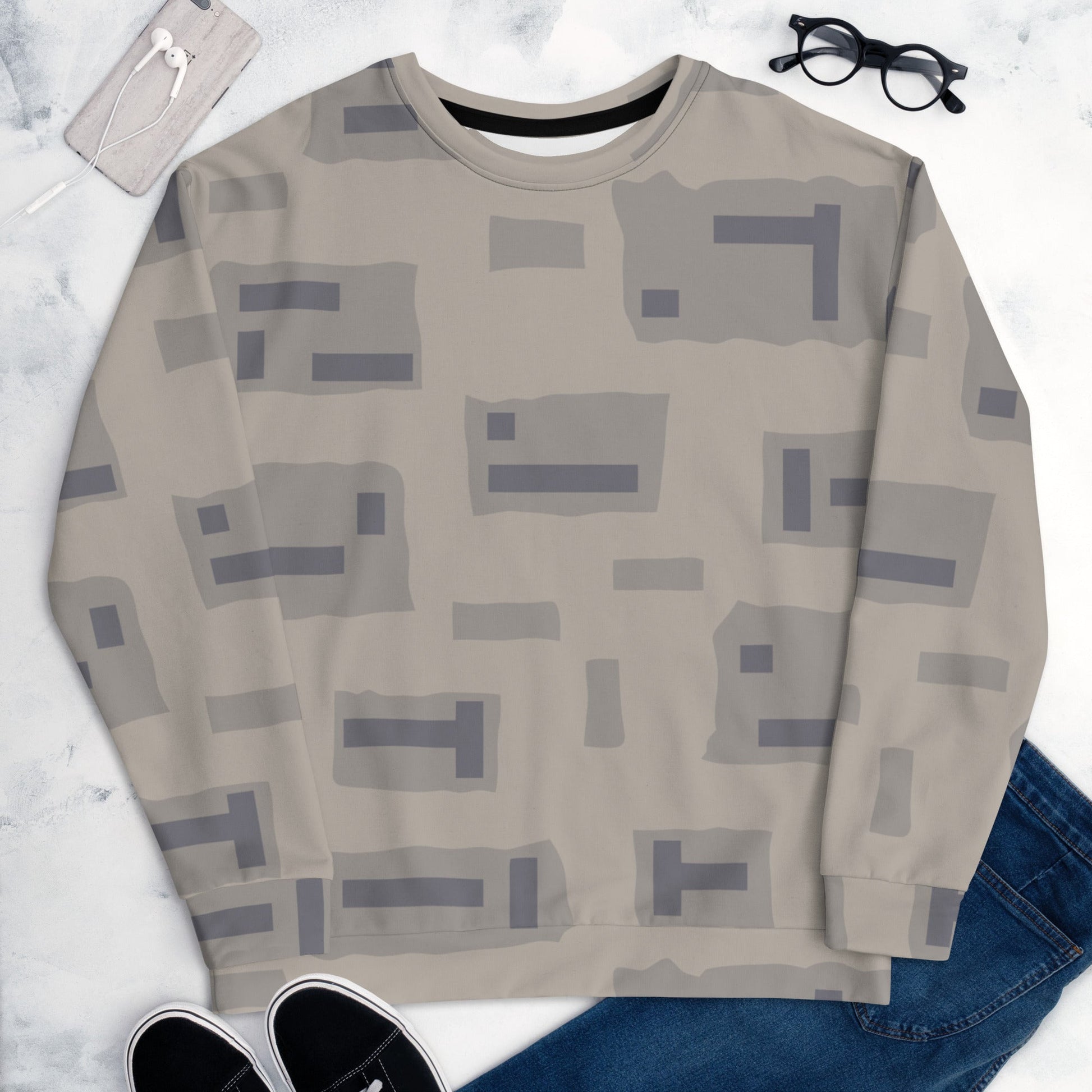 American T-Block Desert CAMO Unisex Sweatshirt - Sweatshirts