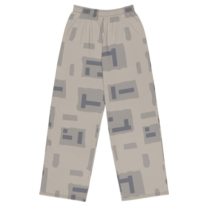American T-Block Desert CAMO unisex wide-leg pants - 2XS - Wide-leg Pants