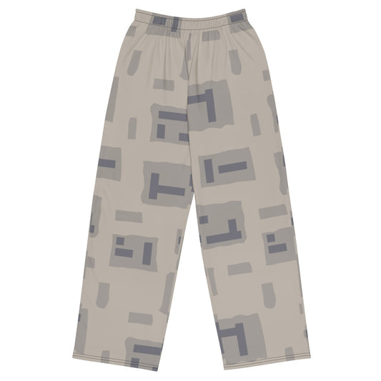 American T-Block Desert CAMO unisex wide-leg pants - 2XS - Wide-leg Pants