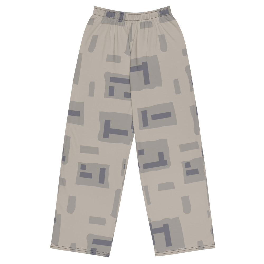 American T-Block Desert CAMO unisex wide-leg pants - 2XS - Unisex Wide-Leg Pants