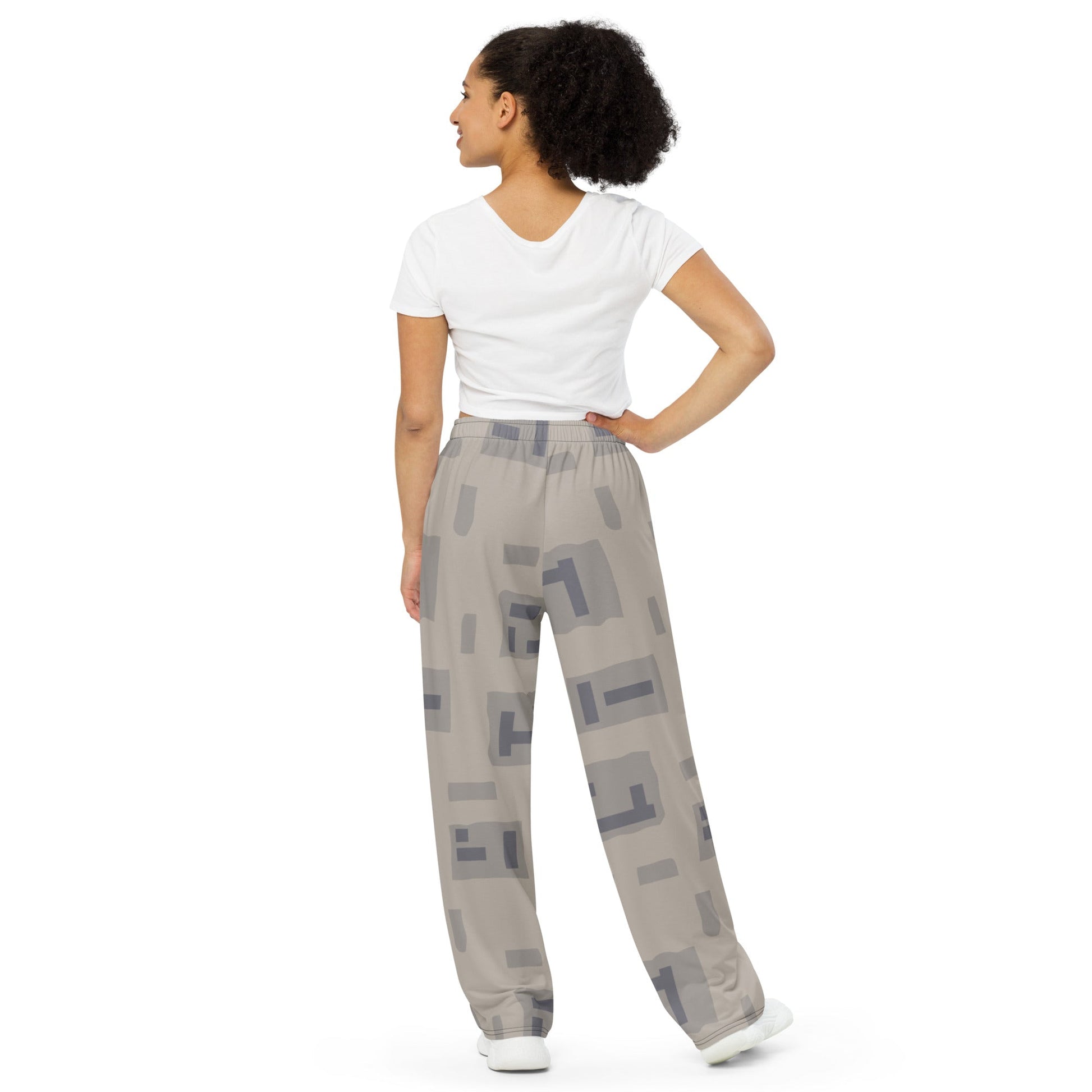 American T-Block Desert CAMO unisex wide-leg pants - Wide-leg Pants