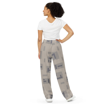 American T-Block Desert CAMO unisex wide-leg pants - Wide-leg Pants
