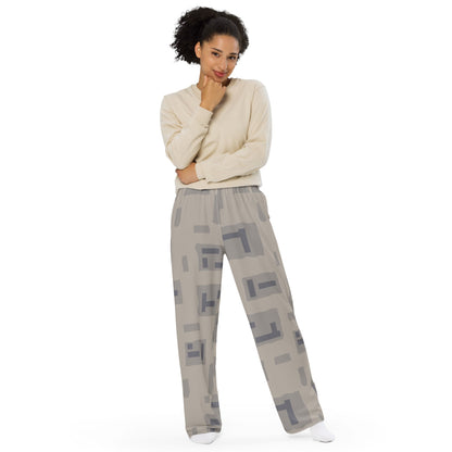 American T-Block Desert CAMO unisex wide-leg pants - Unisex Wide-Leg Pants