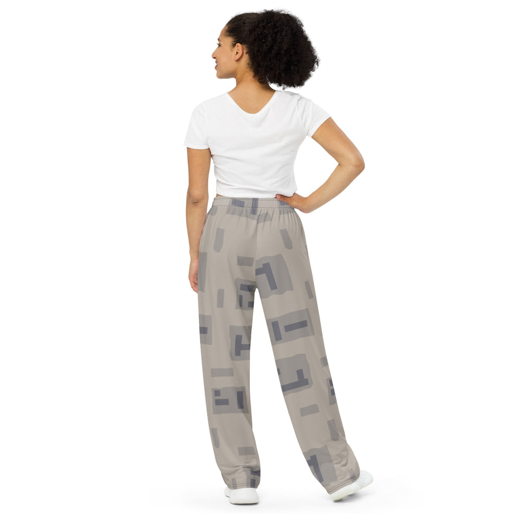 American T-Block Desert CAMO unisex wide-leg pants - Unisex Wide-Leg Pants