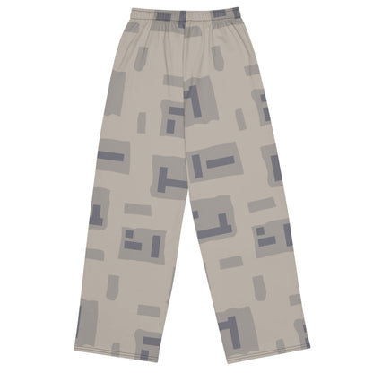 American T-Block Desert CAMO unisex wide-leg pants - Unisex Wide-Leg Pants