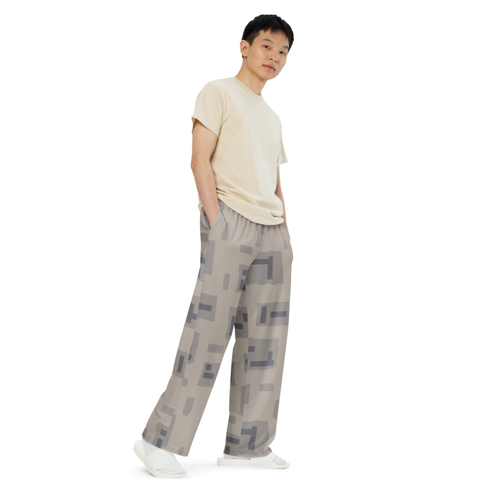 American T-Block Desert CAMO unisex wide-leg pants - Unisex Wide-Leg Pants