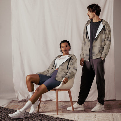 American T-Block Desert CAMO Unisex zip hoodie - Zip Hoodies