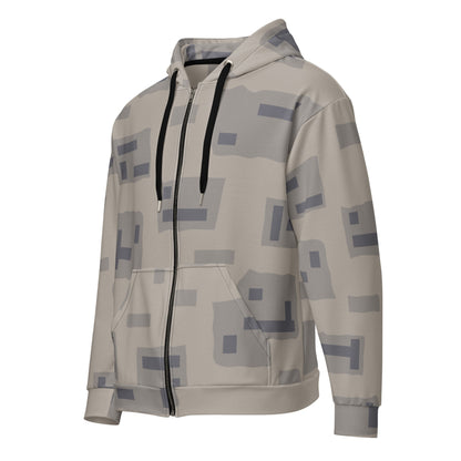 American T-Block Desert CAMO Unisex zip hoodie - Zip Hoodies