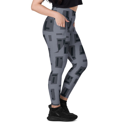 American T-Block Urban CAMO Leggings with pockets - Womens With Pockets