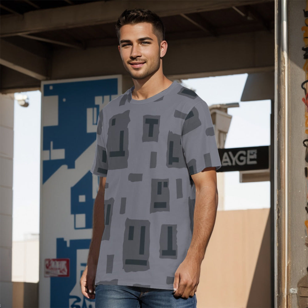 American T-Block Urban CAMO Men’s 100% Cotton T-Shirt - Mens