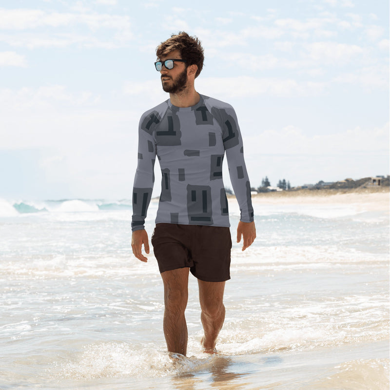 T-Block Urban CAMO Mens Long-Sleeve Rash Guard - XS