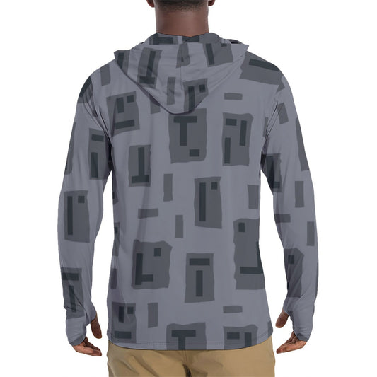 American T-Block Urban CAMO Mens Sunscreen Sports Hoodie With Thumb Holes - Hoodies