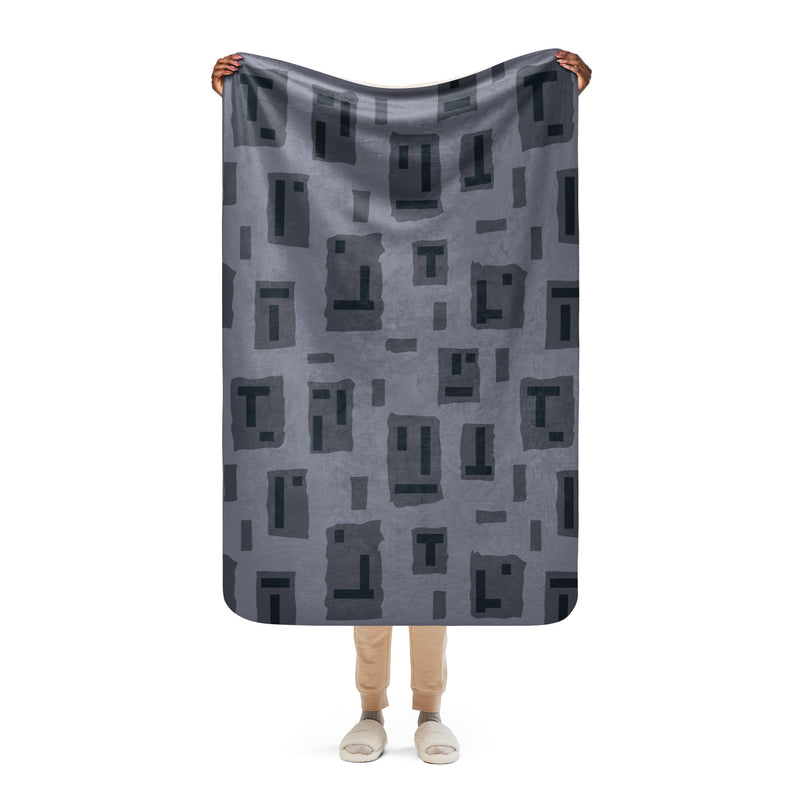 T-Block Urban CAMO Sherpa Blanket - 37″×57″