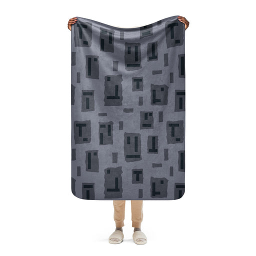 T-Block Urban CAMO Sherpa Blanket - 37″×57″