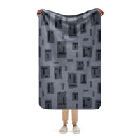 American T-Block Urban CAMO Sherpa blanket - 37″×57″