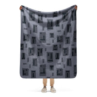 American T-Block Urban CAMO Sherpa blanket - 50″×60″