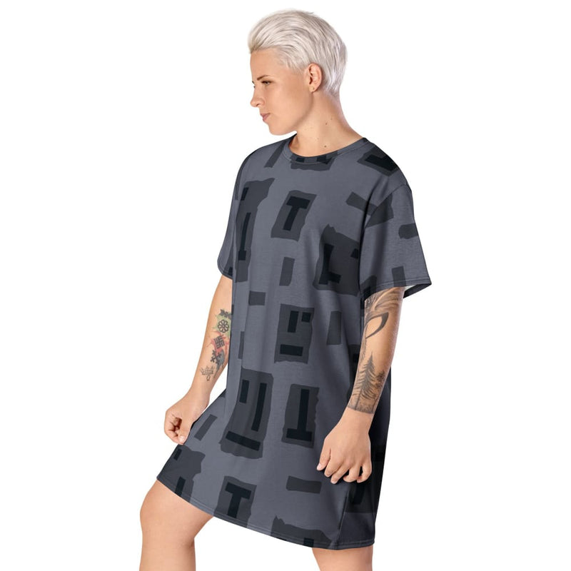 American T-Block Urban CAMO T-shirt dress
