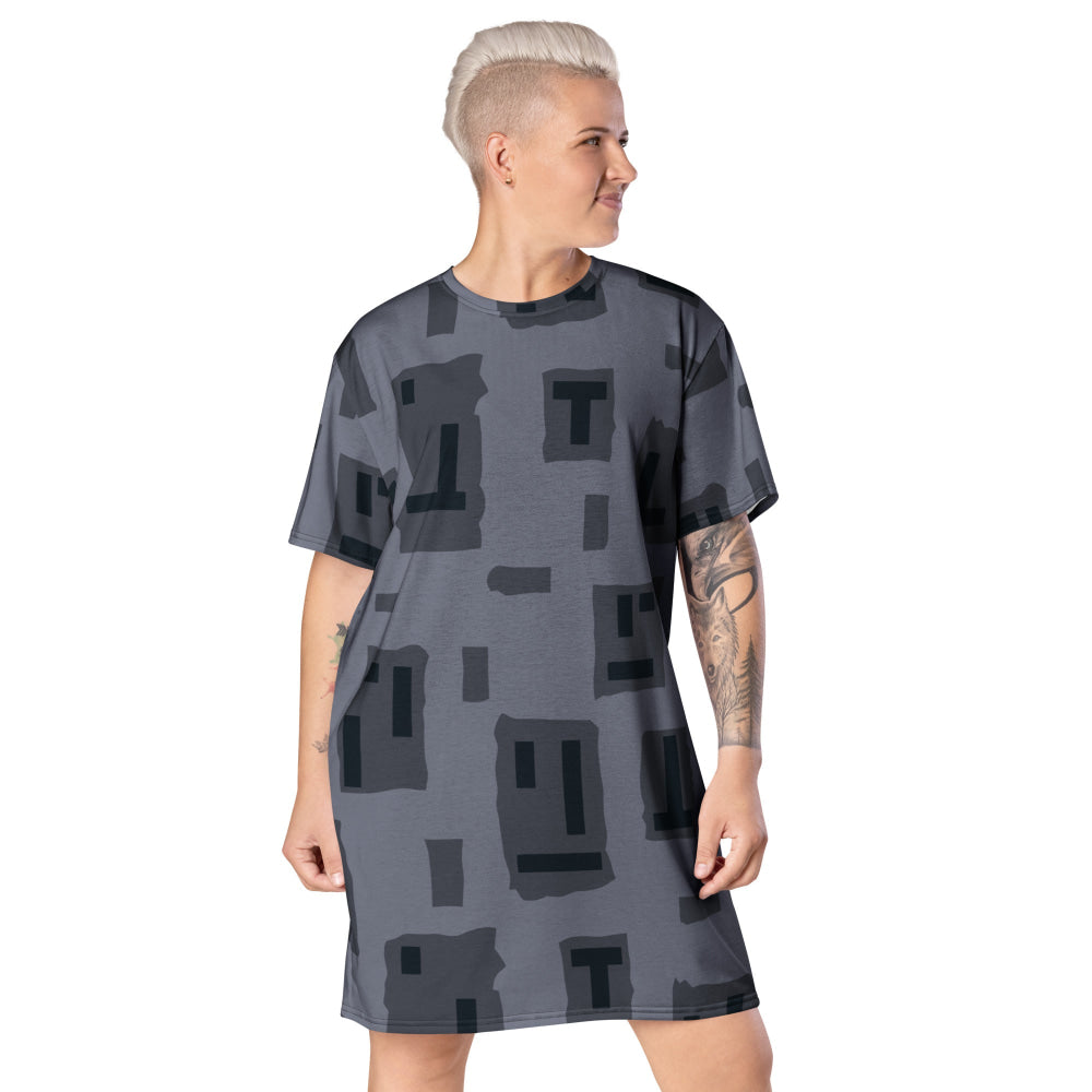 American T-Block Urban CAMO T-shirt dress - 2XS - Womens T-Shirt Dress