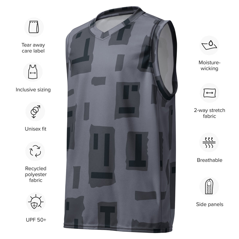 T-Block Urban CAMO Unisex Basketball Jersey