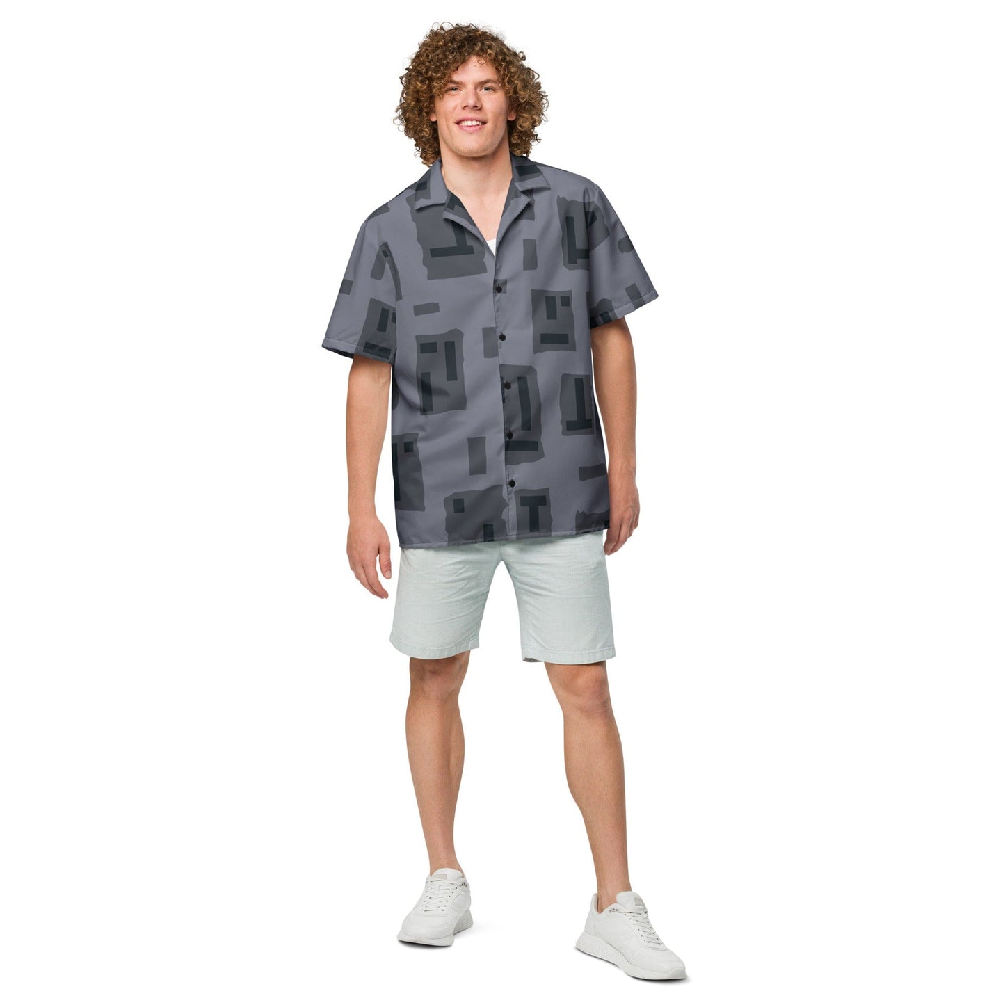 American T-Block Urban CAMO Unisex button shirt - Button Shirt