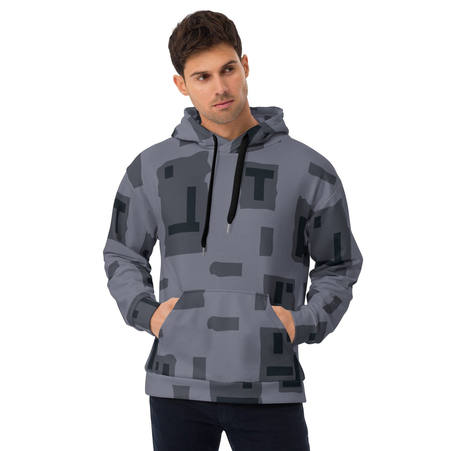 American T-Block Urban CAMO Unisex Hoodie - 2XS