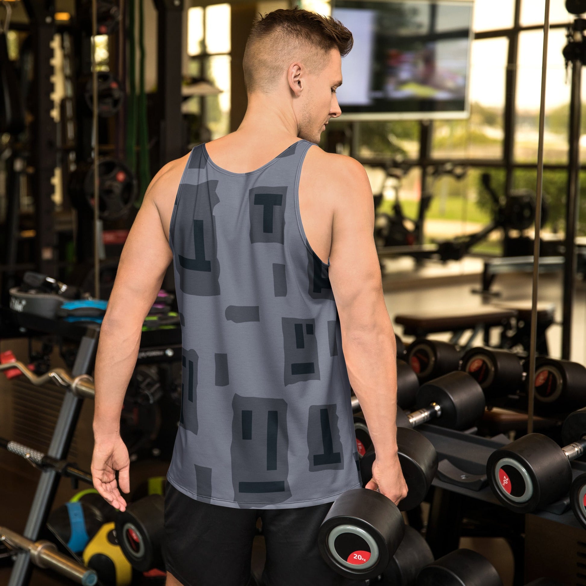 American T-Block Urban CAMO Unisex Tank Top - Tops