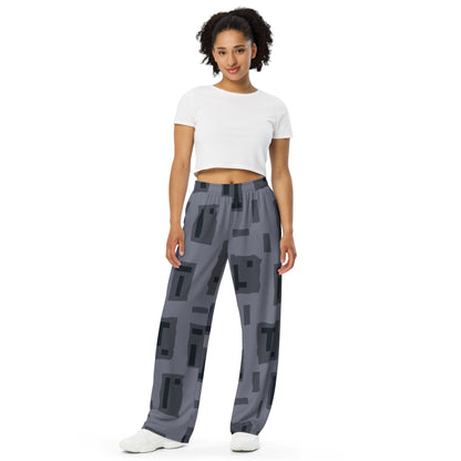 American T Block Urban CAMO unisex wide leg pants Wide Pants