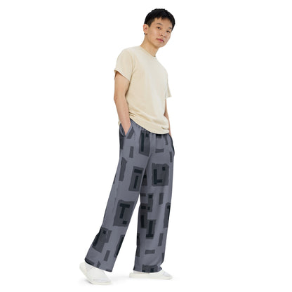 American T Block Urban CAMO unisex wide leg pants Wide Pants