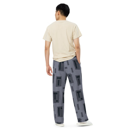 American T Block Urban CAMO unisex wide leg pants Wide Pants