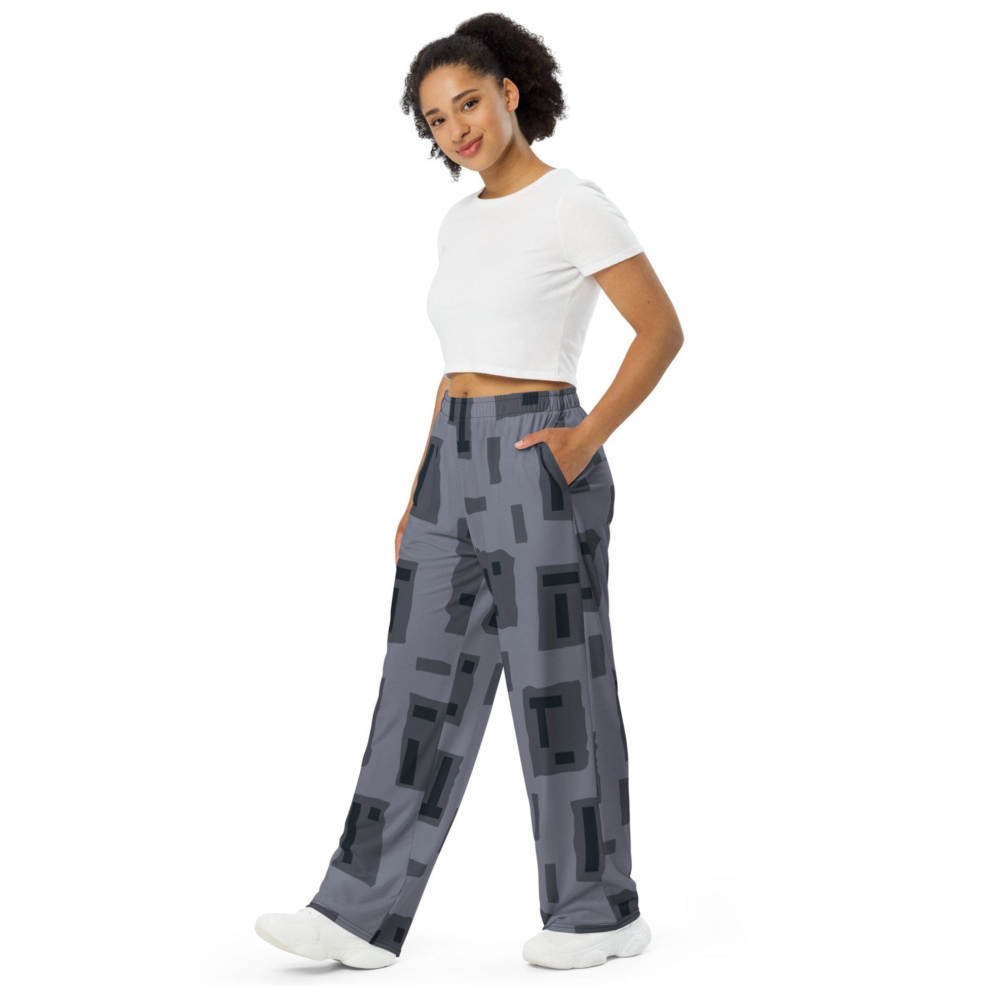 American T-Block Urban CAMO unisex wide-leg pants - Unisex Wide-Leg Pants