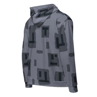 American T-Block Urban CAMO Unisex zip hoodie