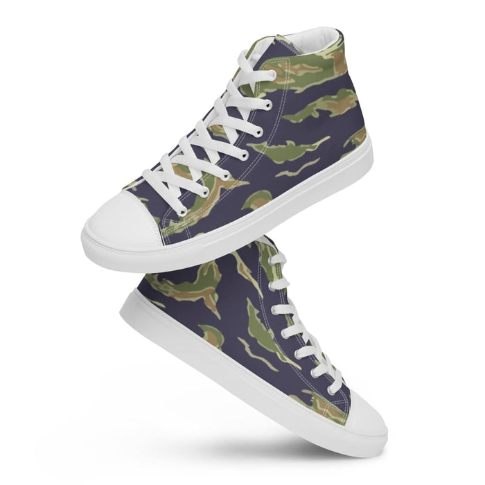 American Tiger Stripe Advisor Type Dense Special Forces CAMO Men’s high top canvas shoes